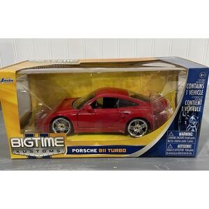 Jada Bigtime Kustoms Red Porsche 911 Turbo Diecast Car New In Sealed Box